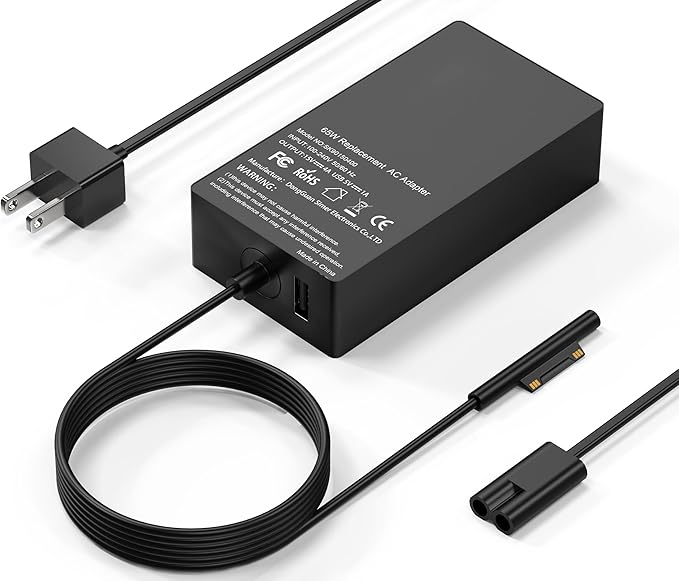 COWOOGMZ Surface Pro Charger-65W Surface Charger Compatible by NEWBATTERYLAPTOPCHARGERFORYOU