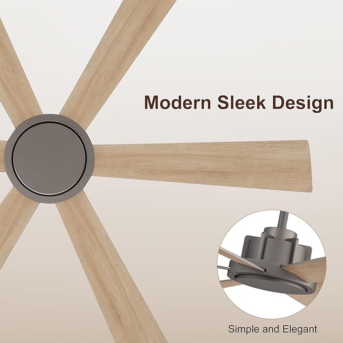 WINGBO 60 Inch Ceiling Fan without Light - Image 7