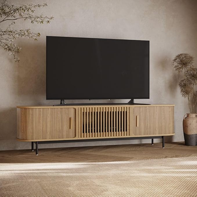 POVISON Fully-Assembled Mid Century Modern TV Stand by POVISON