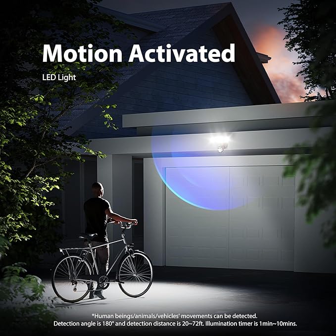 Onforu 100W LED Motion Sensor Outdoor Lights, Dusk to Dawn Flood Light Outdoor - Image 4