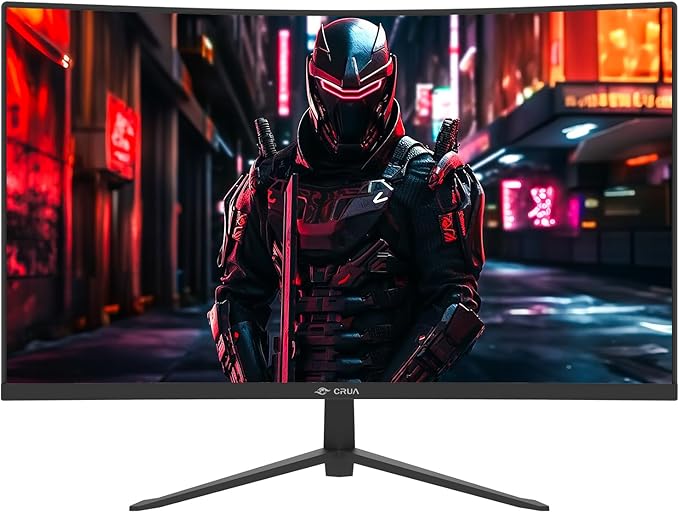 CRUA 24 Inch 200hz/180hz Curved Gaming Monitor, FHD 1080P Frameless Computer - Image 2