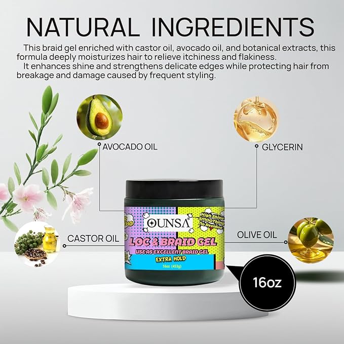 OUNSA Braid Gel for 4C Hair - Image 5