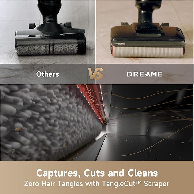 DREAME H12 Pro FlexReach Wet Dry Vacuum Cleaner, 0 Tangle Cordless Vacuum Mop - Image 3