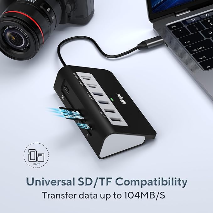 P9 USB C Hub, INTPW 9-in-1 USB Multiport Adapter - Image 7