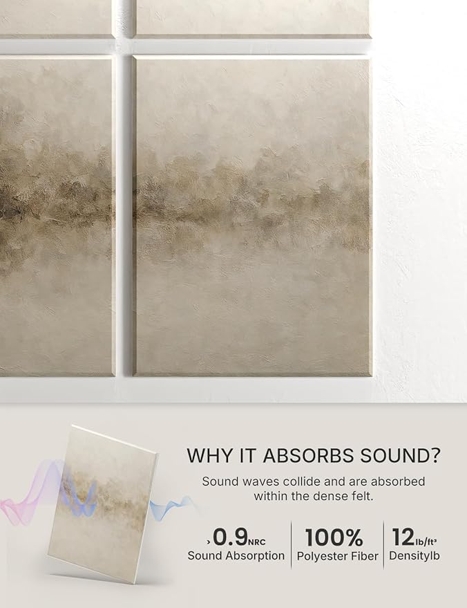 Wall Art Acoustic Panels, Decorative Sound Absorbing Panels - Image 4