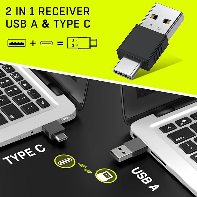 2 in 1 USB Type C Presentation Clicker Air Mouse - Image 3