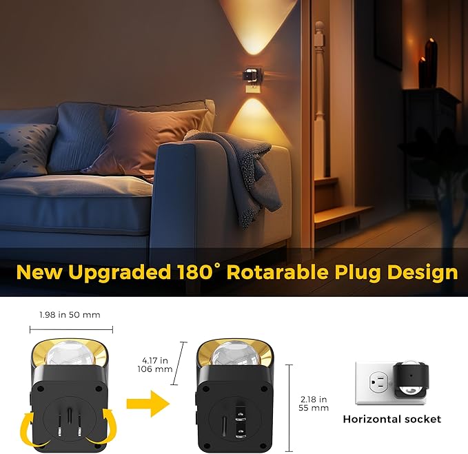 L LOHAS LED Night Light Projector, Night Lights Plug into Wall, Dusk to Dawn - Image 7