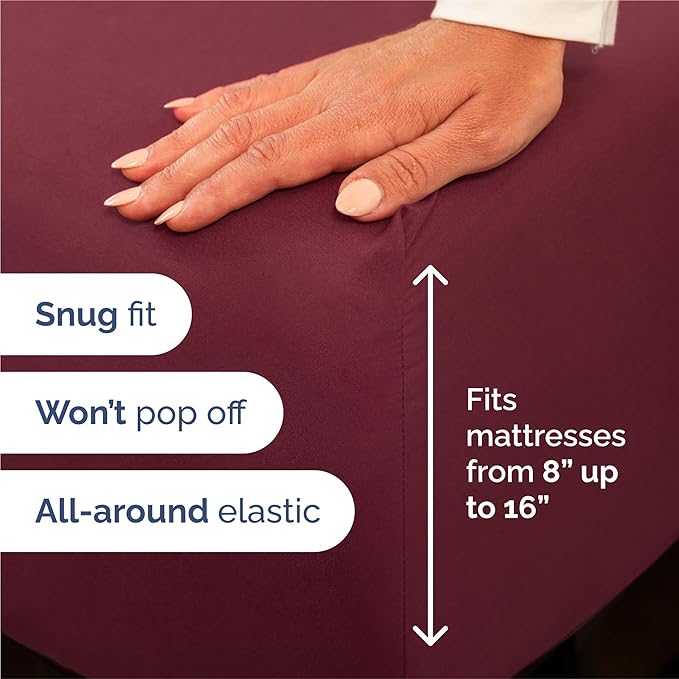 King Size 4 Piece Sheet Set - Image 3