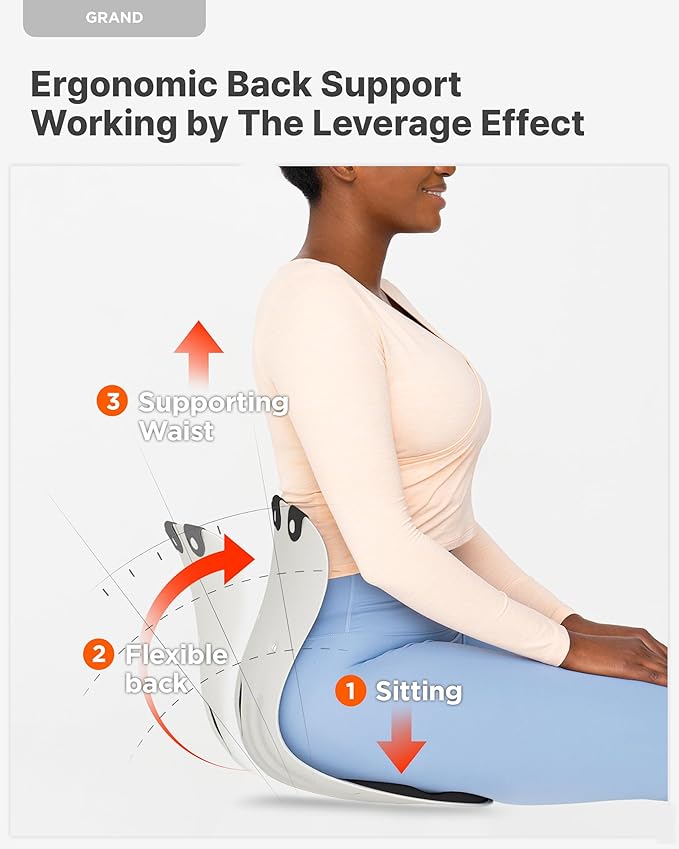 Curble GRAND 2PACK – Ergonomic Chair Back Support, Lumbar Support - Image 5