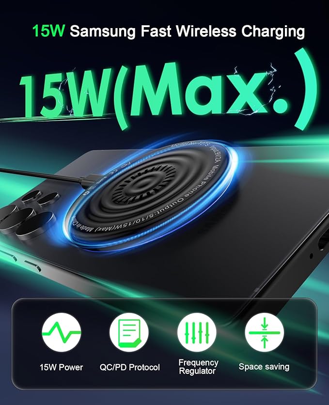 Wireless Charger 2Pack 6FT 15W Samsung Magnetic Wireless Charger Fast Charging - Image 3