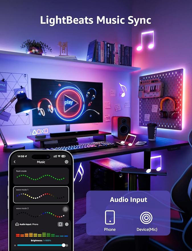 Lepro S1 AI LED Strip Lights for Bedroom - Image 7