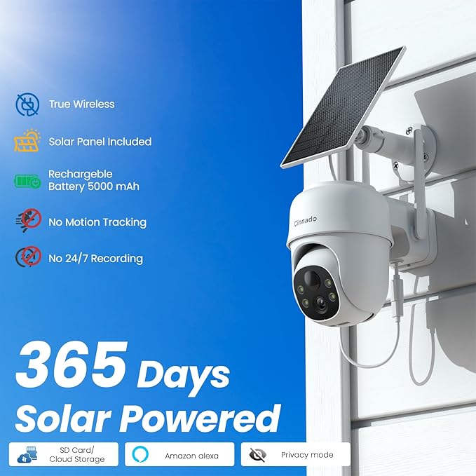 Cinnado 2K Cameras for Home Security-2.4G WiFi Outdoor Camera Wireless - Image 3