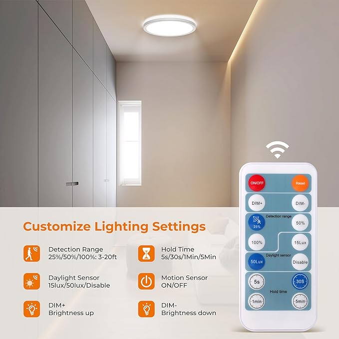 Matane Dimmable Motion Sensor LED Ceiling Light - Image 5