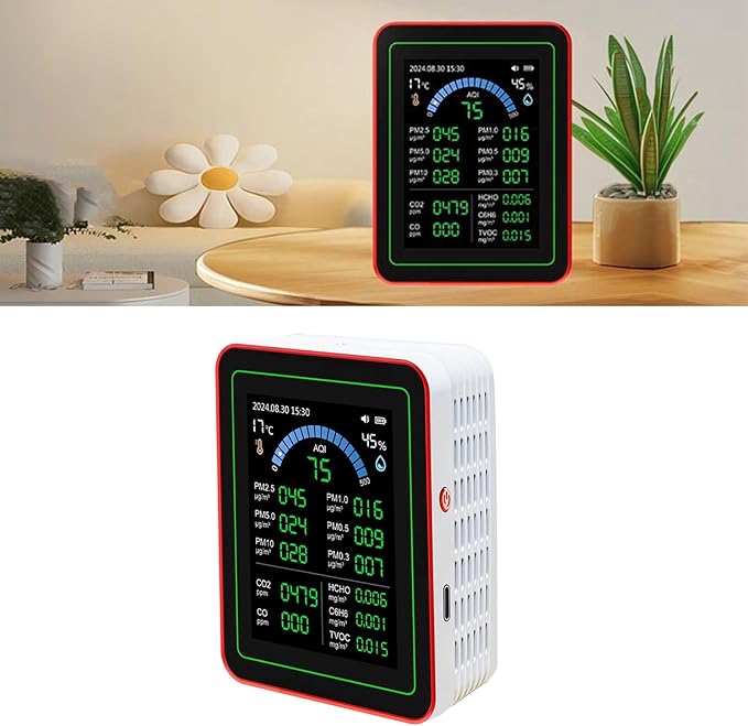 Air Quality Meter 18 in 1 Portable Battery Powered Indoor Air Quality Monitor - Image 9