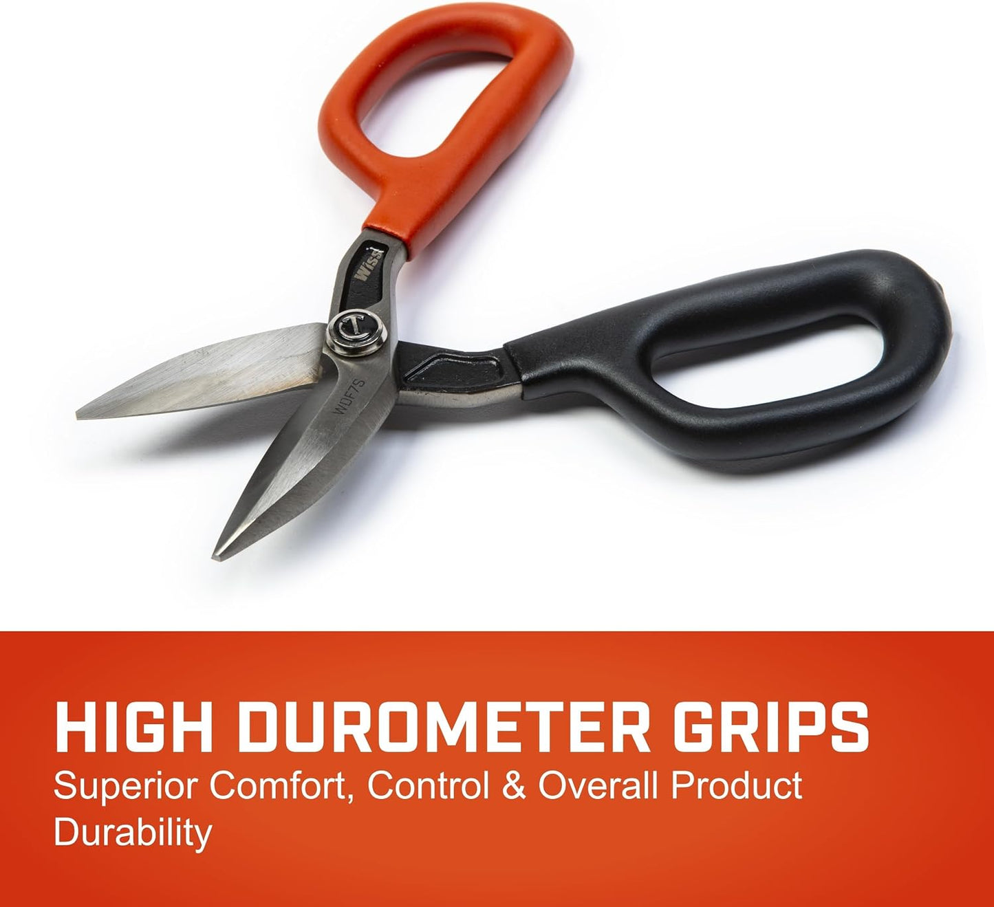 Crescent Wiss 7" Tool Line Clamp Snip Tinner | WDF7S | Drop Forge, Straight Sens