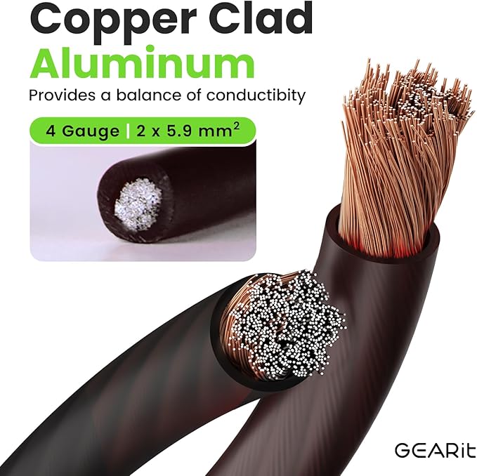 GEARit 4 Gauge Wire Copper Clad Aluminum CCA - Image 2