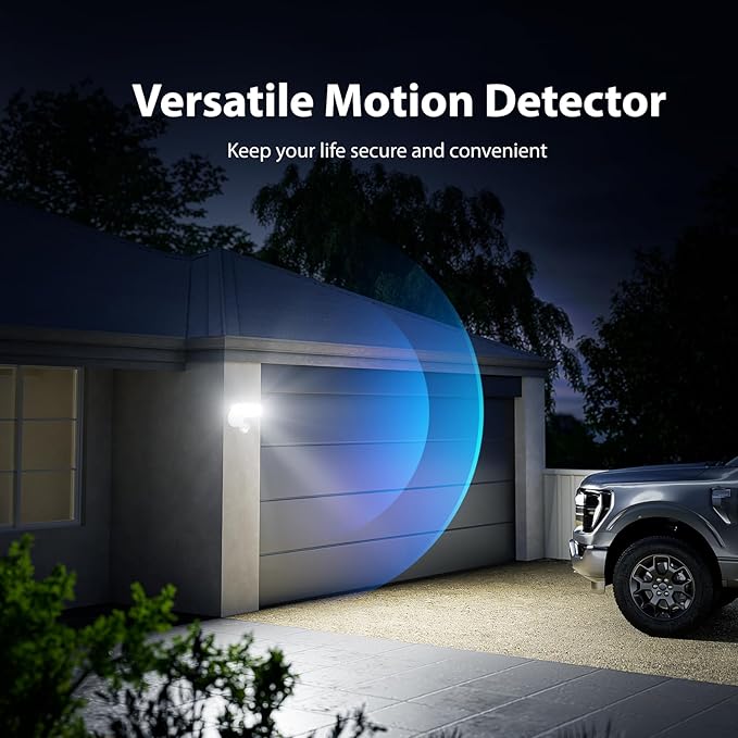 Onforu 2 Pack 75W LED Motion Sensor Outdoor Lights, 7000LM Dusk to Dawn Outdoor - Image 5