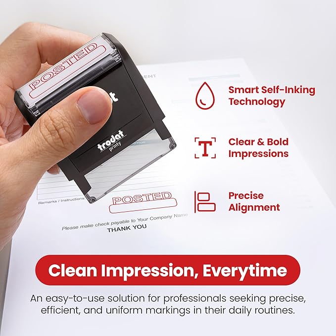 Promot Posted Self Inking Rubber Stamp - Image 3