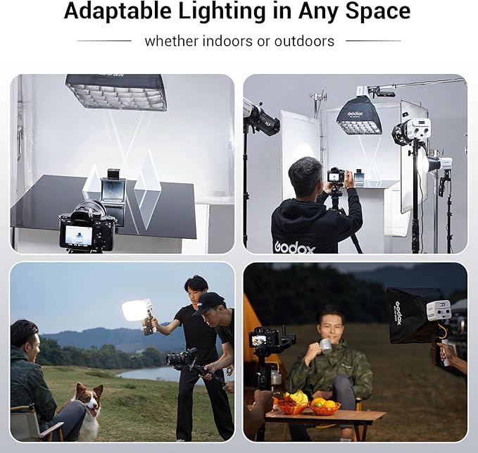 Godox ML60IIBi with Handheld Bracket, 70W Bi-Color LED Video Light, Handheld - Image 7