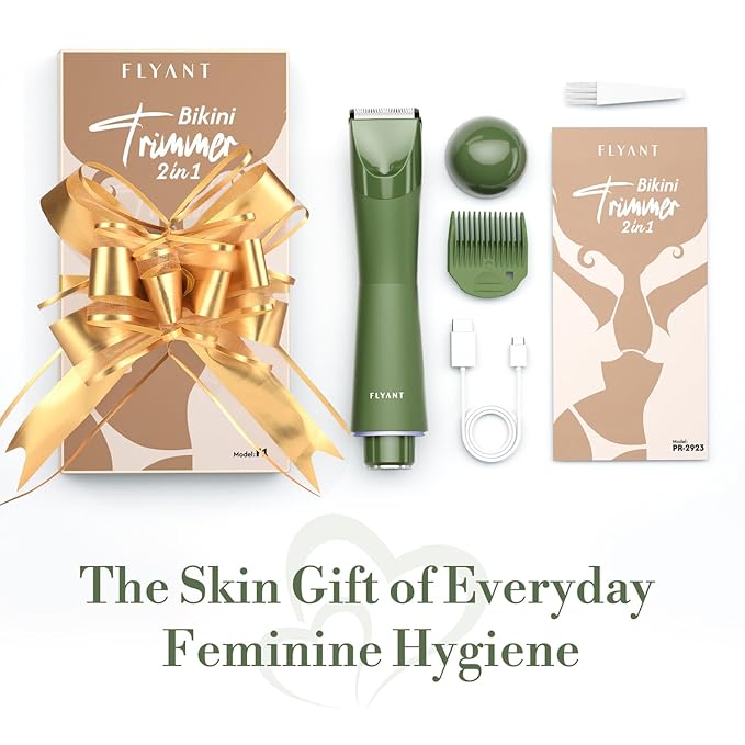 Bikini Trimmer for Women, Flyant 2 in 1 Electric Shaver for Women, Pubic Hair - Image 8