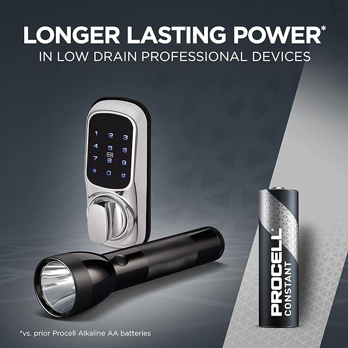 PROCELL Constant AA Long-Lasting Alkaline Batteries 10-Year Shelf Life - Image 4
