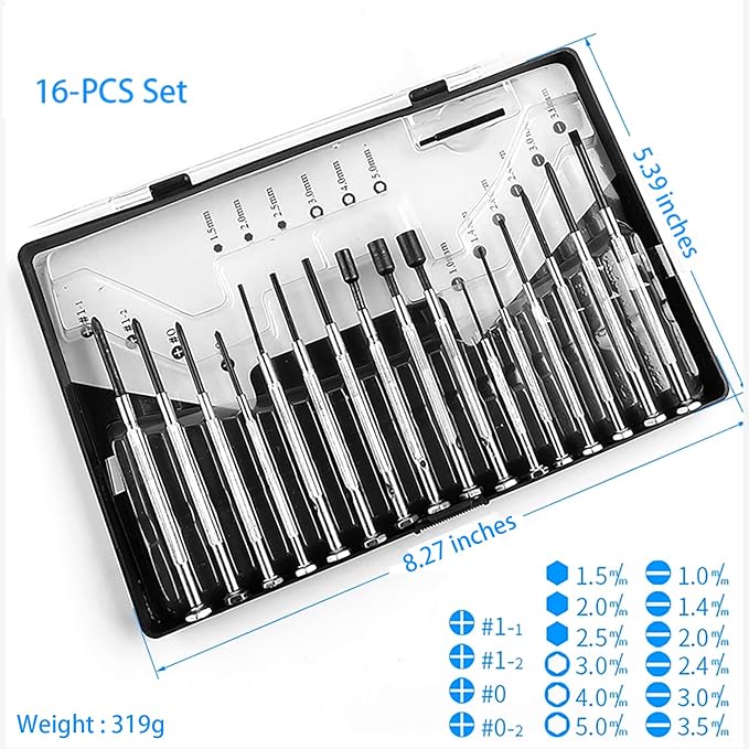 16 PCS Mini Precision Screwdriver Set - Image 7