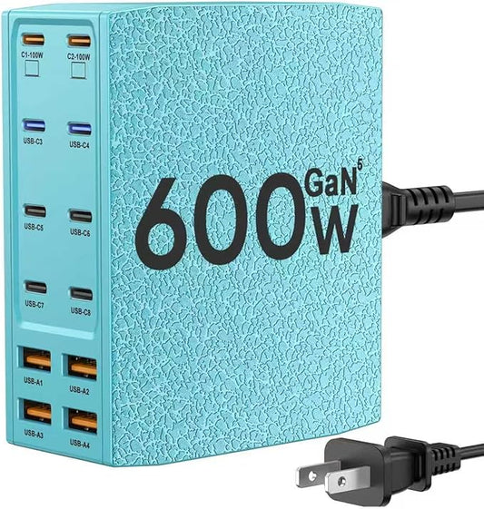 SAIPKYGS Charging Station, 12-Port USB C Charger Block by SAIPKYGS