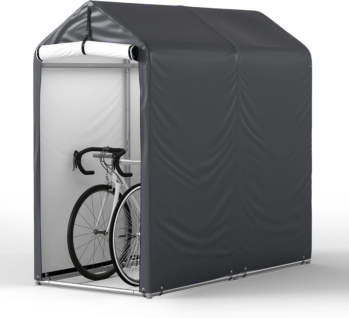 3x6 ft outdoor storage shelter, heavy duty waterproof, main product view