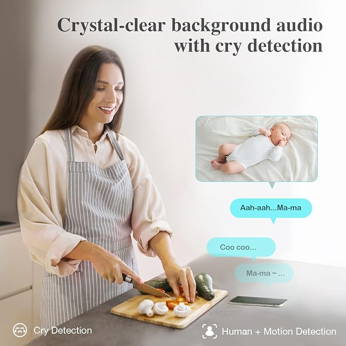 Sense-U AI 2.5K PTZ Baby Camera Monitor - Image 5