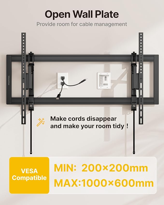 monTEK Heavy Duty Tilting TV Wall Mount - Image 9
