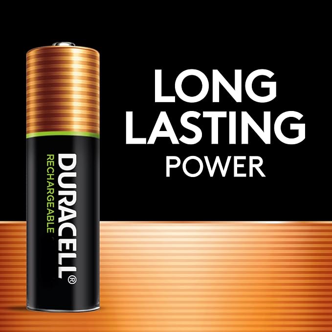 Duracell Rechargeable AA Batteries 4 Count, Long-lasting Power, All-Purpose - Image 6