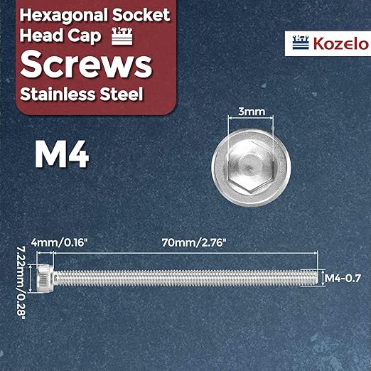 Kozelo 25pcs Socket Head Cap Screws - Image 2