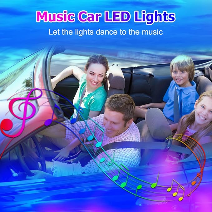 Dreamcolor Acrylic Interior Car Lights, WEBUPAR Car Accessories 18 in 1 Car LED - Image 6