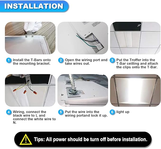 Cortelco 2x2 LED Troffer Light–20W/25W/30W/35W/40W, 4 CCT Selectable - Image 7
