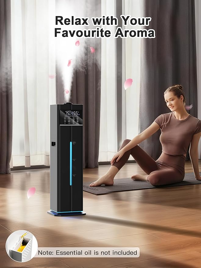 Zeova 9L/2.4Gal Smart Cool Mist Humidifier, Top Fill Quiet Humidifier Large Room - Image 9