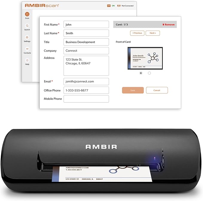 Ambir ImageScan Pro 687-BCS Duplex Card Scanner by AmbirTechnology