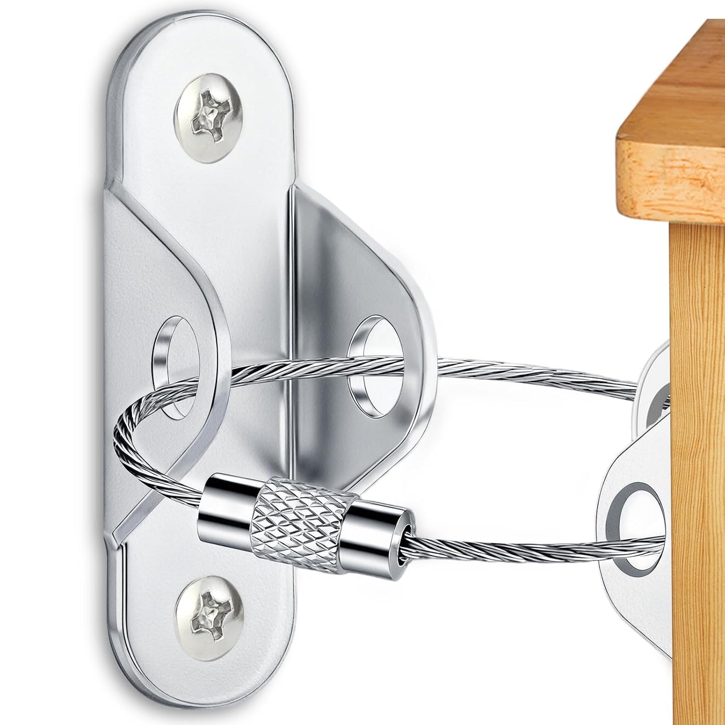 Furniture Anchors 10 Pack for Baby proofing and Furniture Wall Anchor, Wall Anchors for Baby proofing cabinets, Securing 400 lbs, Safety Essentials for Home