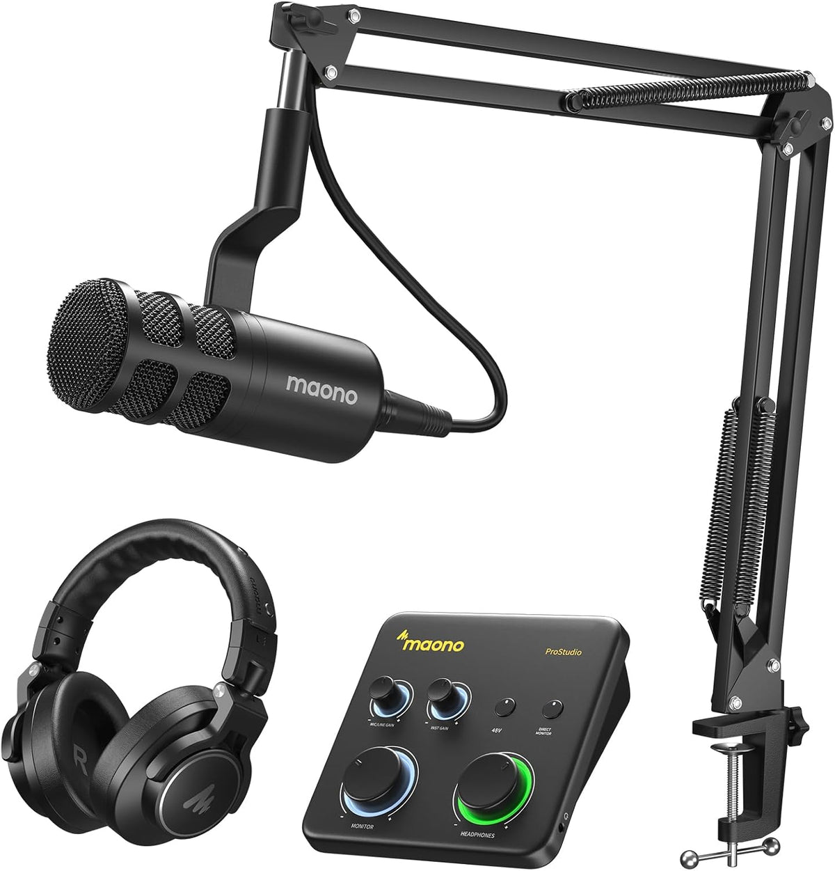MAONO USB Audio Interface Bundle: Interface