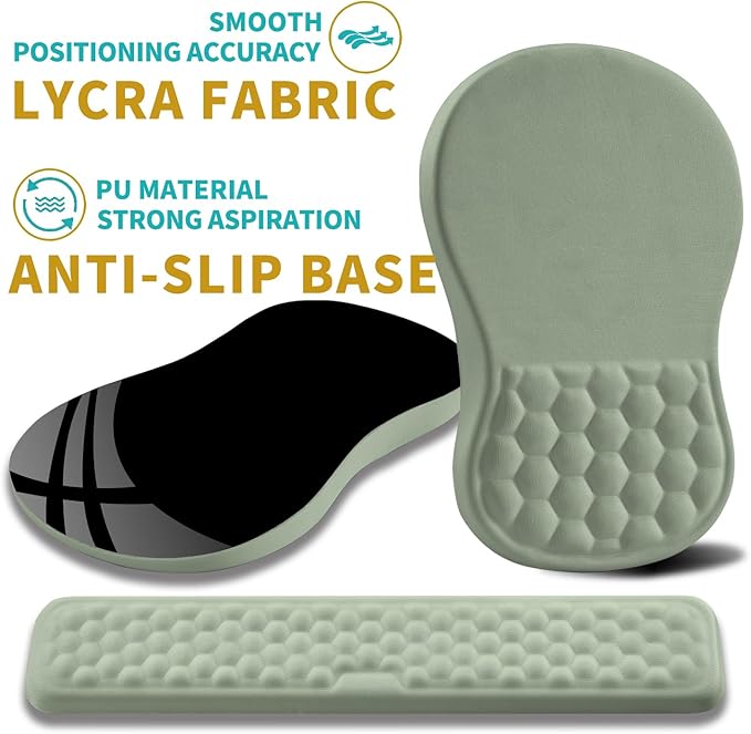 Hokafenle 2 in 1 Ergonomic Mouse Pad Wrist Support & Wrist Rest - Image 6