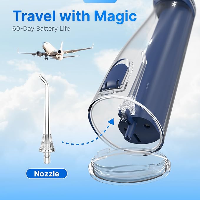 Water Flosser for Teeth, Cordless Oral Irrigator Portable Dental Cleaner Picks - Image 6
