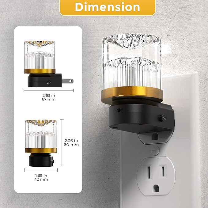 L LOHAS Night Lights Plug into Wall, 2 Pack 3000K/4000k/5000KColor Changing - Image 6