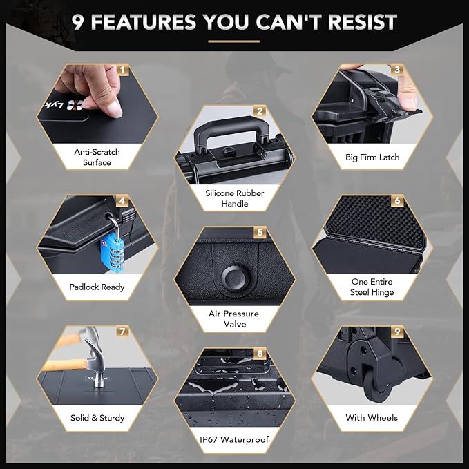 Lykus HC-5120 Waterproof Hard Case - Image 5