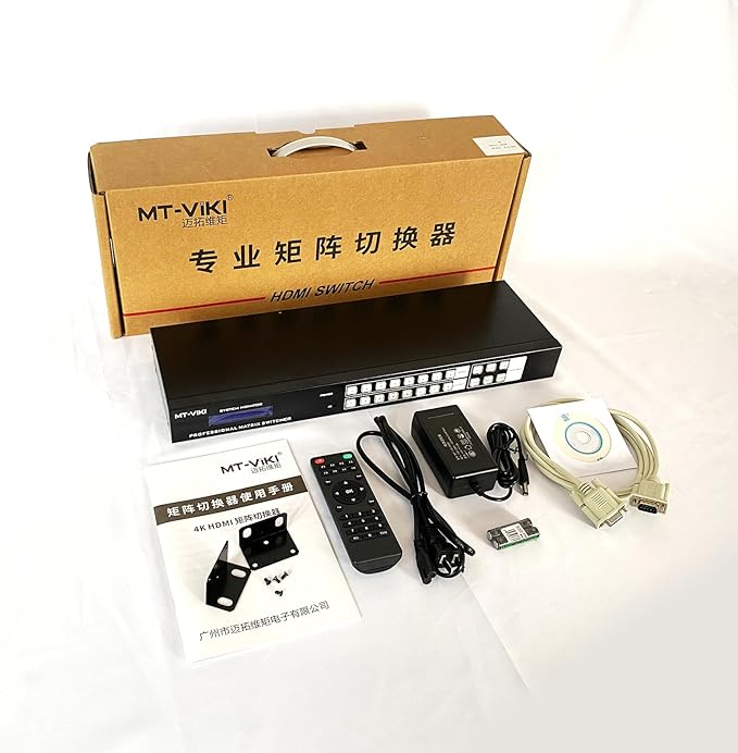 MT-VIKI 4K HDMI Matrix Switch 8X8 w/Web GUI & 3.5mm Stereo Audio Extraction - Image 7