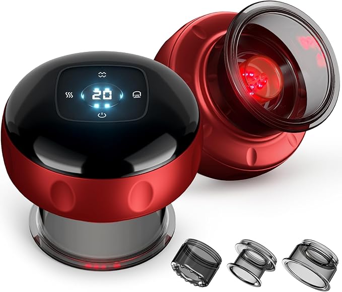 Cakoutanb 2 Pack Smart Cupping Therapy Massager, 7 in 1 Red Light Cupping by Cakoutanb