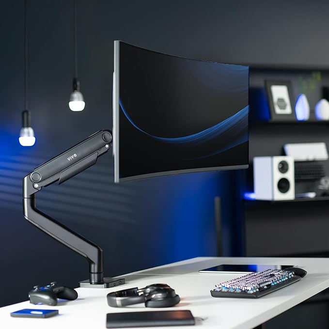 VIVO Heavy Duty Aluminum Ultrawide Monitor Tension Arm - Image 2