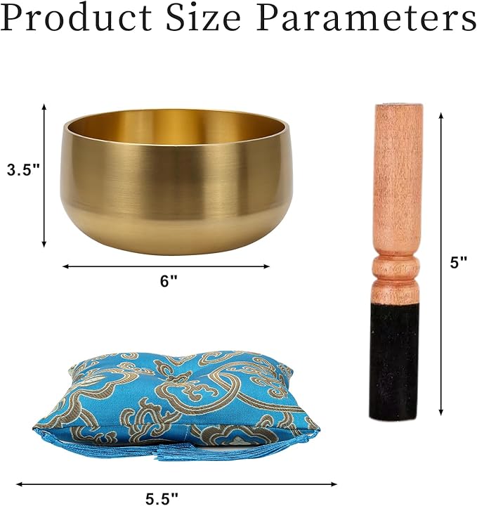 Large Tibetan Singing Bowl Set - Image 2