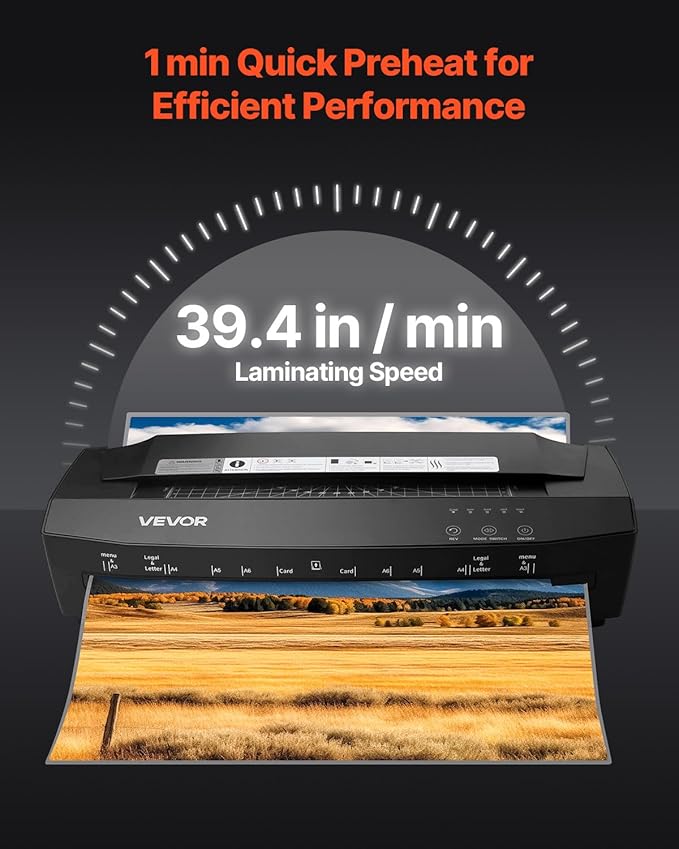 VEVOR Laminator Machine, Cold and Hot Lamination - Image 4
