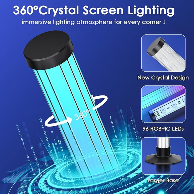 360° Smart Light Bar, Crystal Ambient Mood Light - Image 2