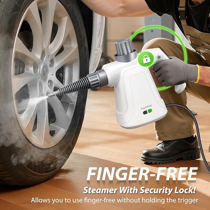 LaoTzi Steam Cleaner Handheld, 1300W High Pressure Natural Steamer - Image 6
