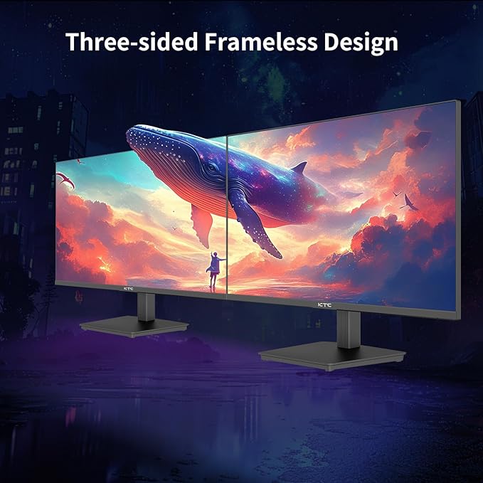 KTC 24 Inch QHD 100Hz Computer Monitor IPS 2K, 1300:1 Contrast, Anti-Blue Light - Image 9